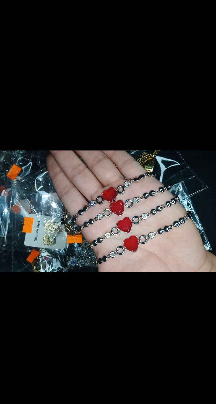 Red Heart Bracelet For Ladies Per Piece. Good Quality In Affordable Price.