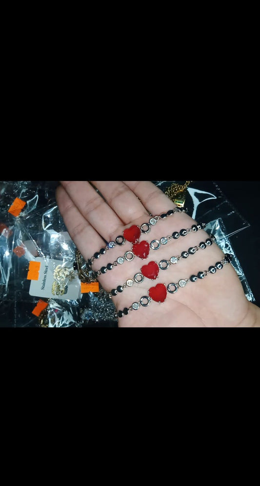 Red Heart Bracelet For Ladies Per Piece. Good Quality In Affordable Price.